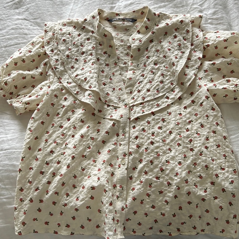 Zara floral shirt